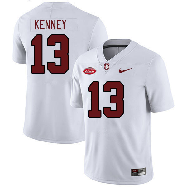 Men #13 Emmet Kenney Stanford Cardinal 2024 ACC Conference College Football Jerseys Stitched-White